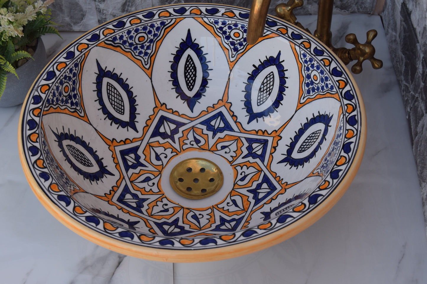 Moroccan sink ,ceramic sink , Bathroom vessel & Kitchen