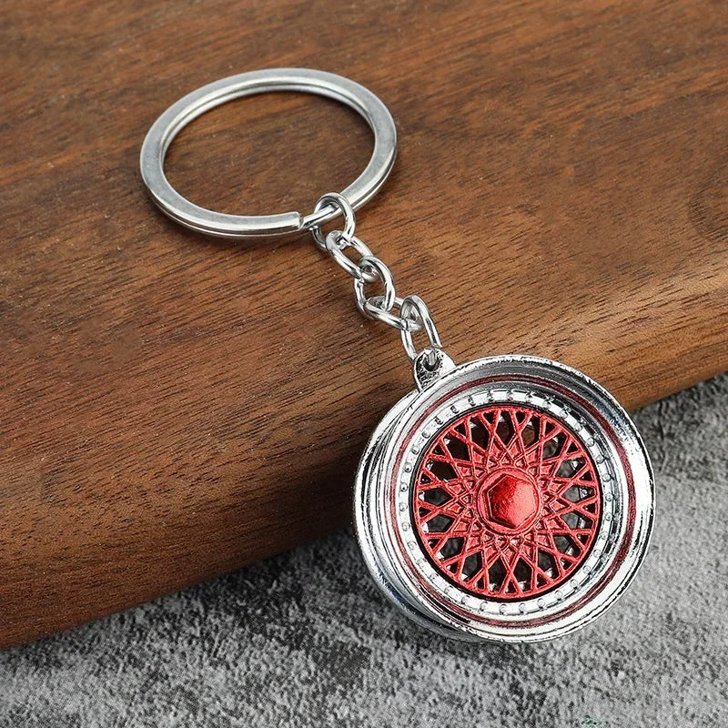 Zinc Alloy Turbo Gearbox Brake Disc Keychain - Stylish Car Accessory for Men & Dads, Perfect Birthday Gift
